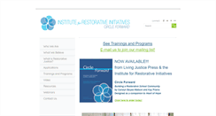 Desktop Screenshot of instituteforrestorativeinitiatives.org