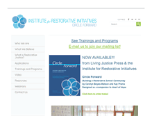 Tablet Screenshot of instituteforrestorativeinitiatives.org